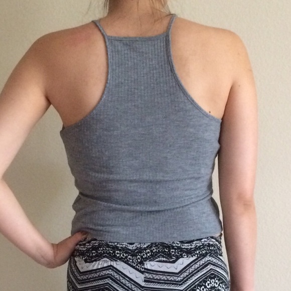 LAST DAY TO PURCHASE! Gray Racerback Top Size XS - Picture 2 of 5